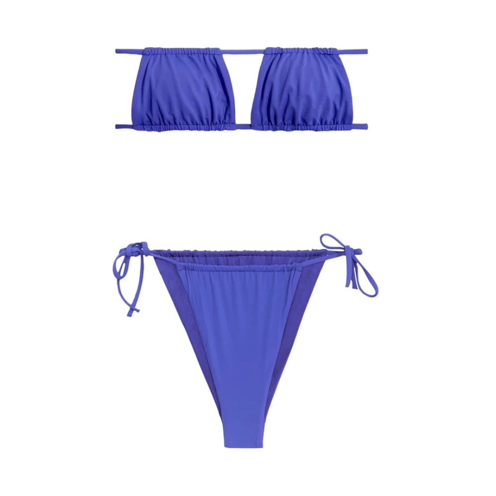 NWT WeWoreWhat Ruched Bikini Xl